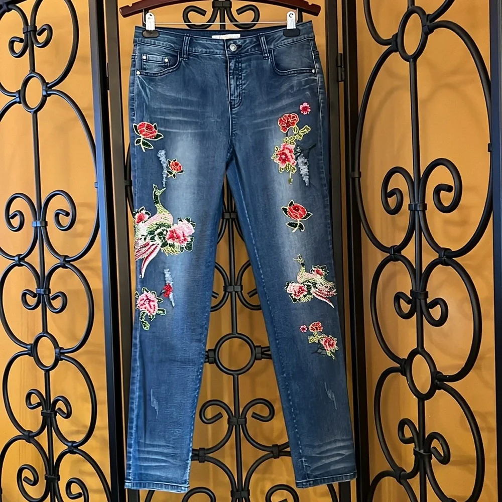 BOSTON PROPER Exotic Journey Jeans - Picture 3 of 17